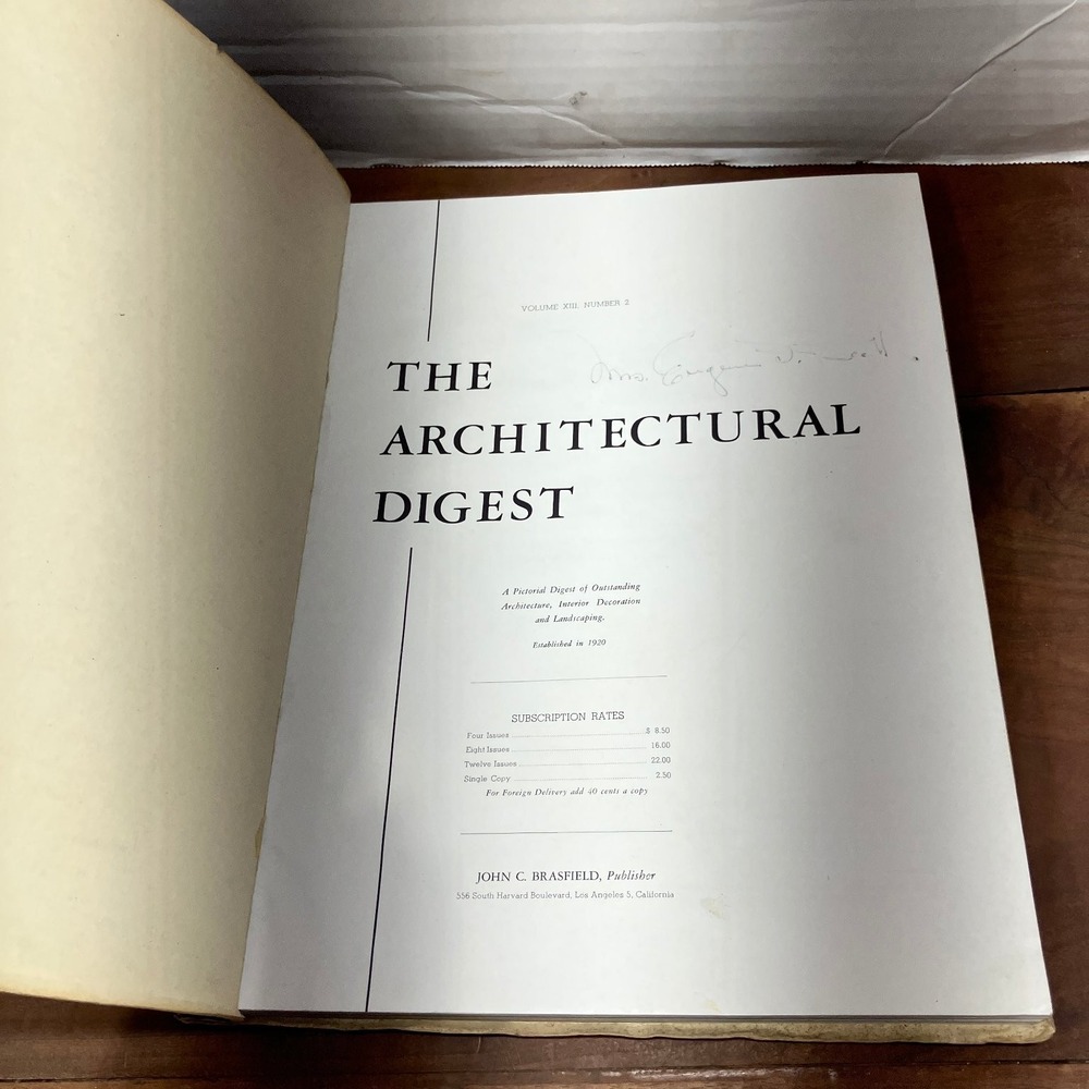 Architectural Digest Vol XIII No 2 1951 Interior Design Landscape John Brasfield - Picture 2 of 7
